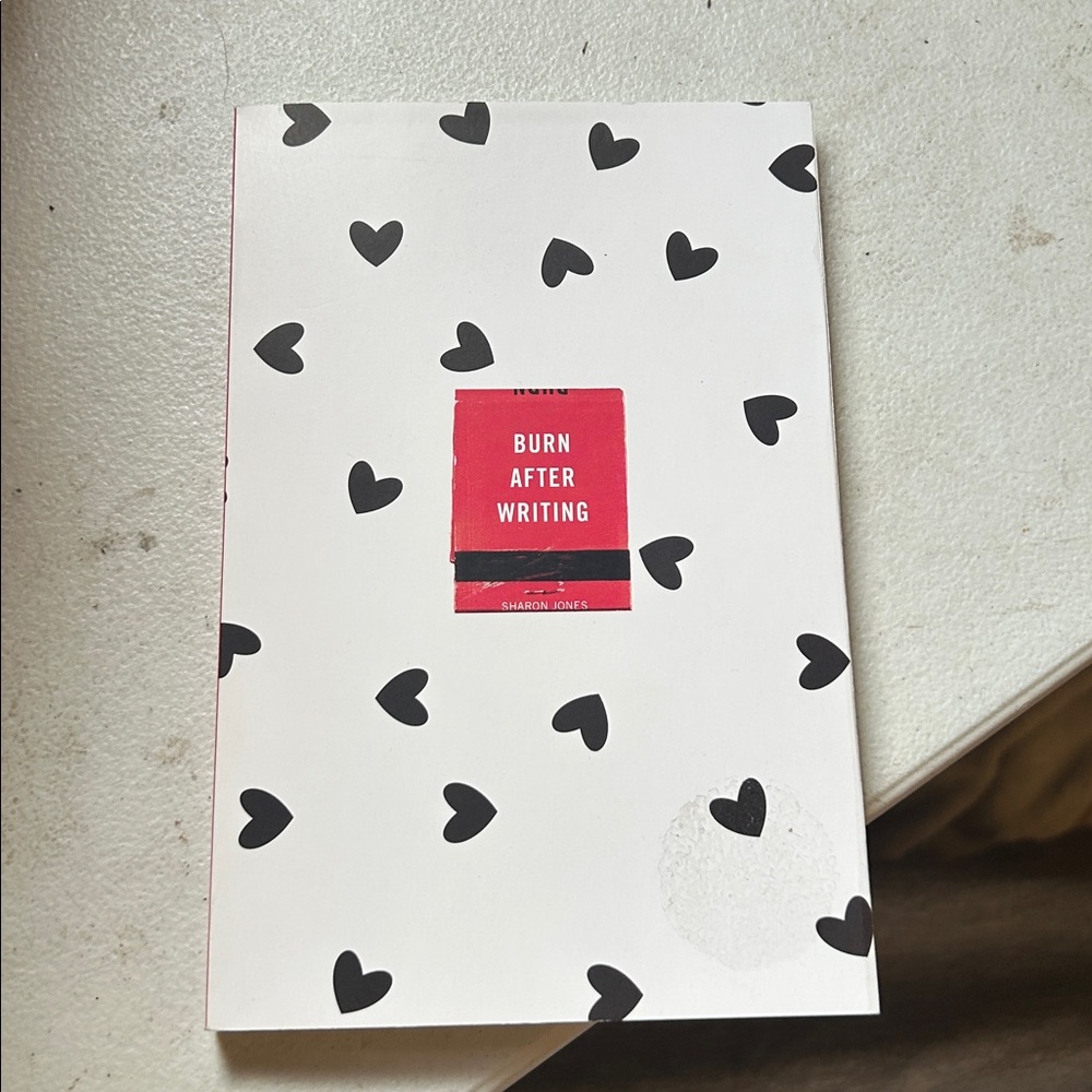 Burn After Writing Journal with Heart Design